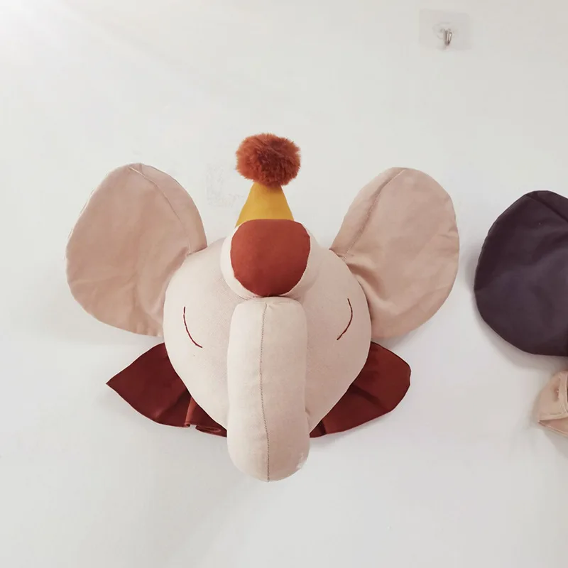 Baby Nursery Girl Room - INS Cartoon Animals Head Wall Decoration