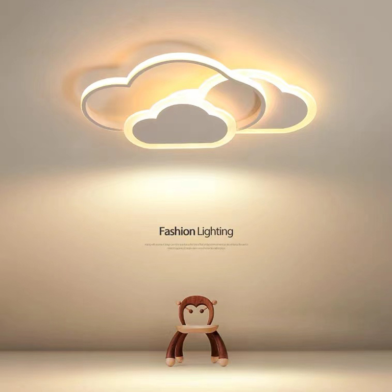 Baby Nursery Chandelier - White Cloud Ceiling Light Kids Baby