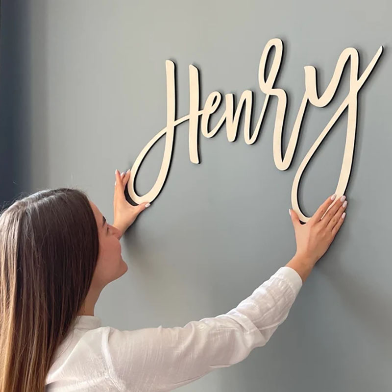Baby Nursery Decor Ideas - Wooden Name Sign Nursery Name Sign