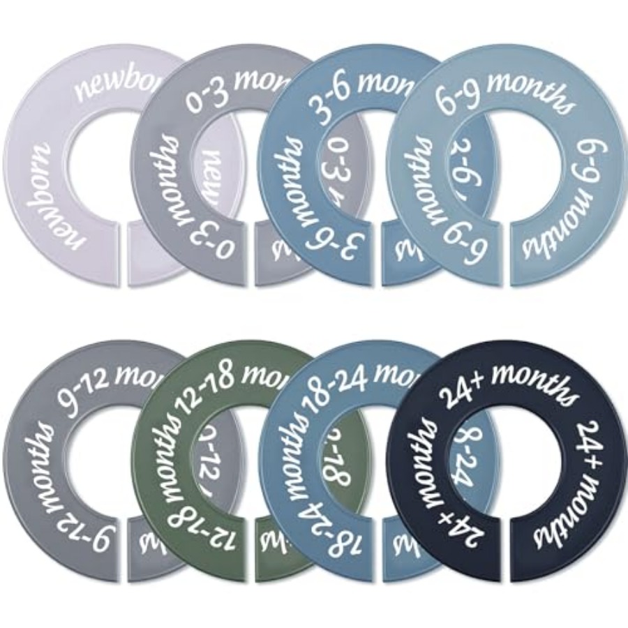 Baby Nursery Decorations - 8 Pcs Baby Closet Dividers, Gifts