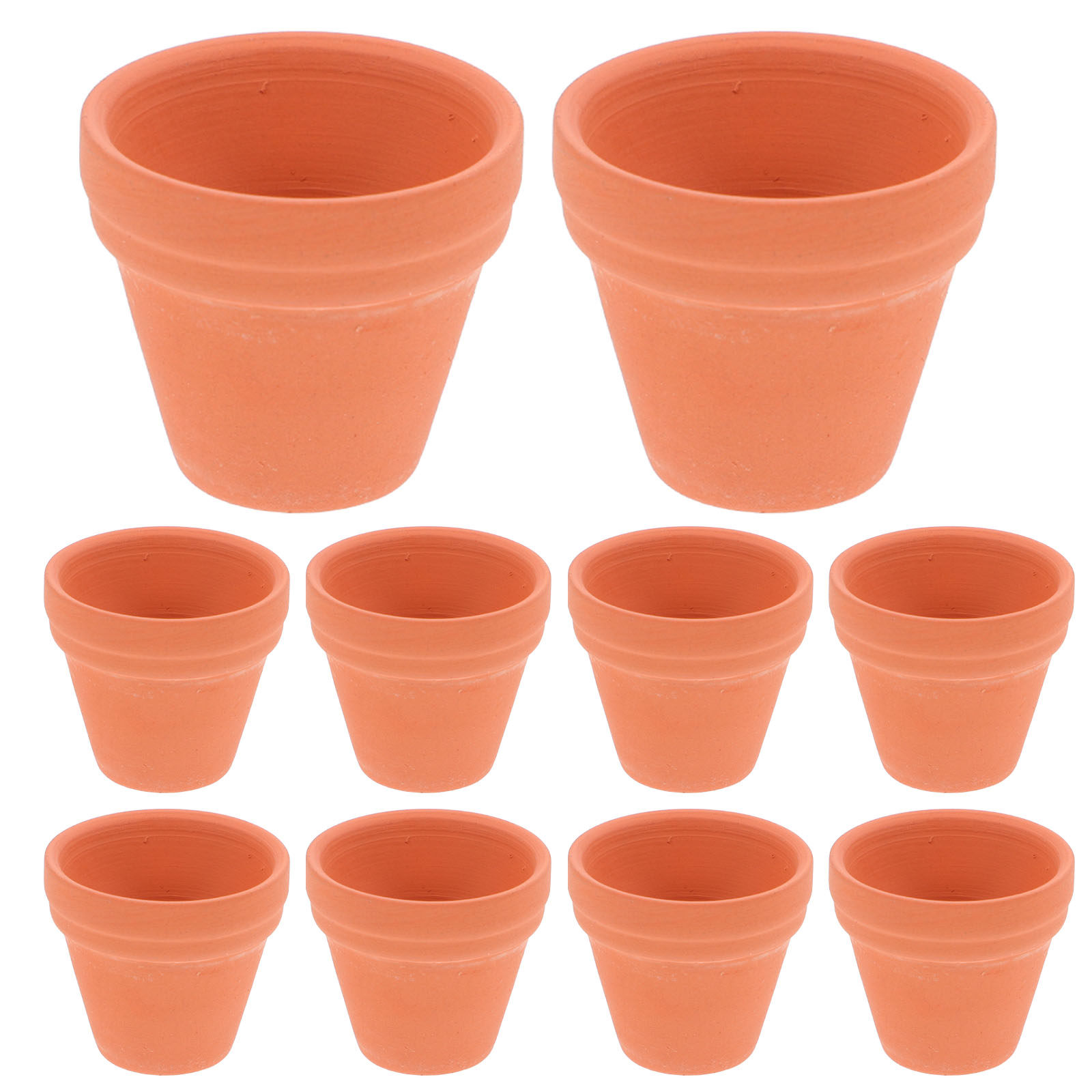 Baby Nursery Office - 10Pcs 3.5x3.5cm Small Succulent Pots Terracotta