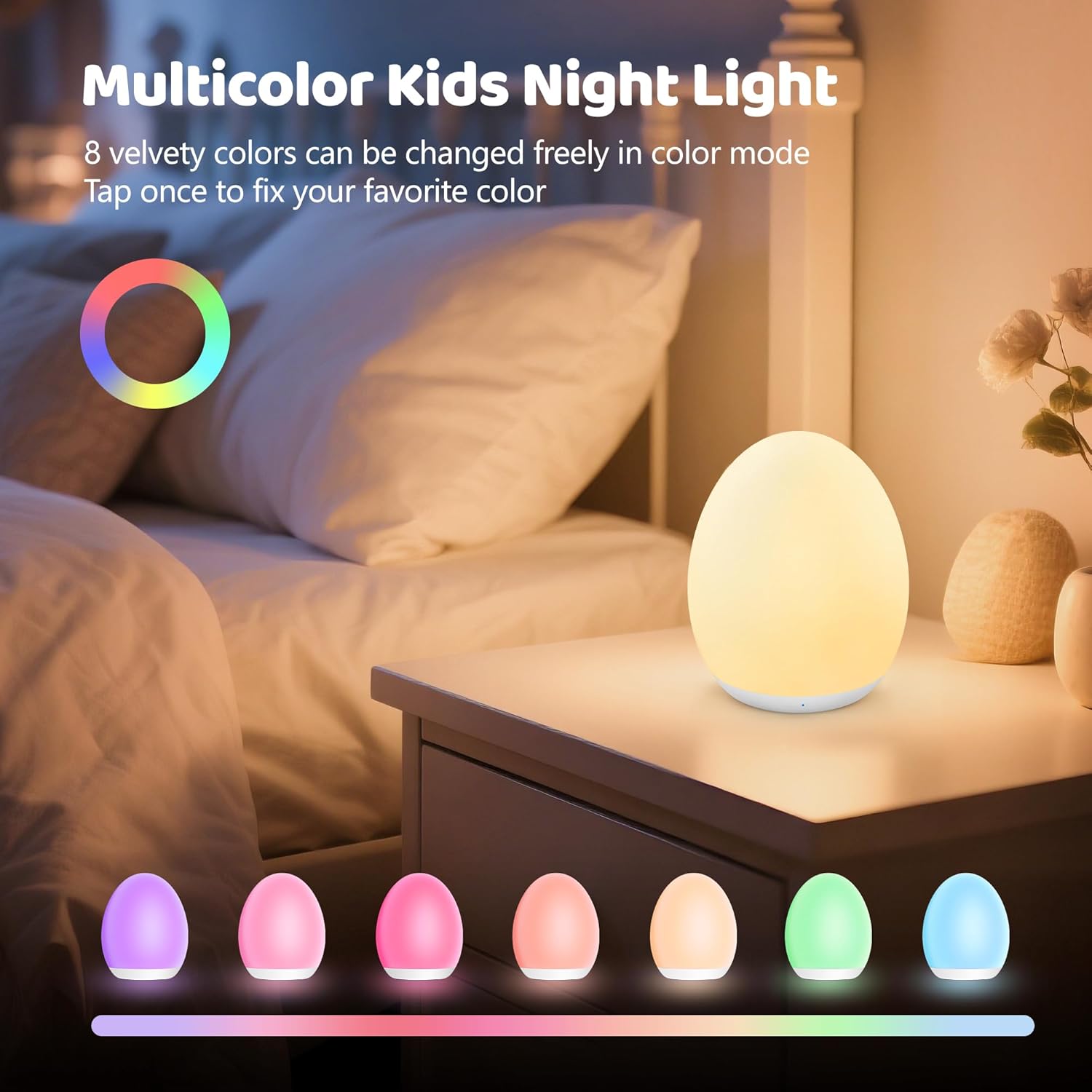 Baby Nursery Egg Light - Kids Night Light Baby Egg Lamp