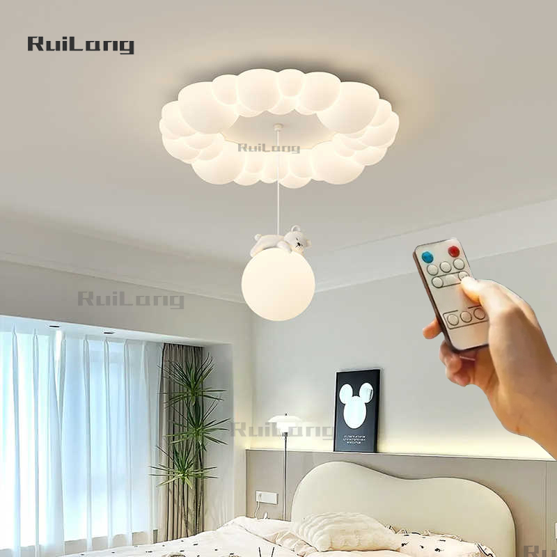 Baby Nursery Chandelier - Cloud Light LED Children's Room Baby