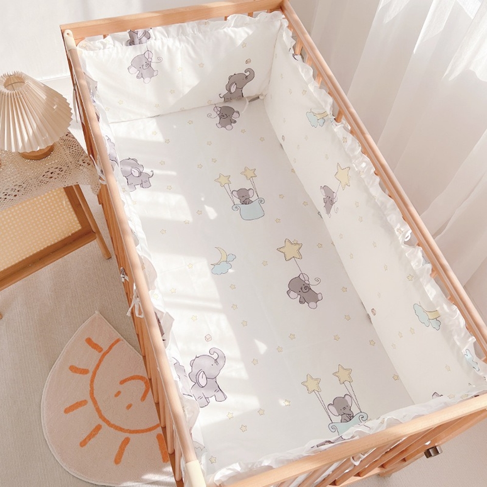 Baby Nursery Girl Room - 5Pcs Crib Bedding Set Girl Baby