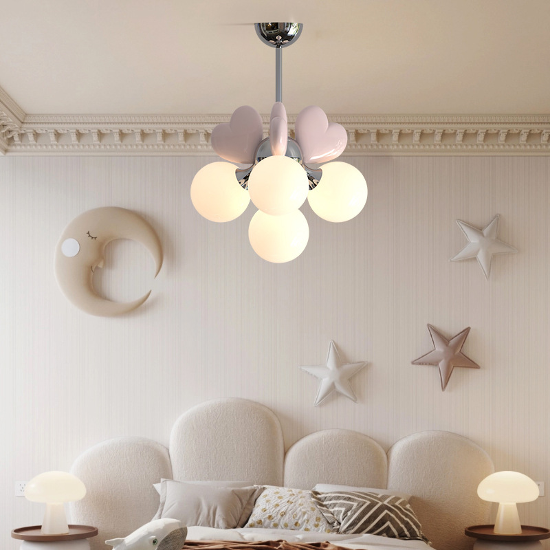 Baby Nursery Chandelier - Cartoon Princess Room Chandelier Lamp with