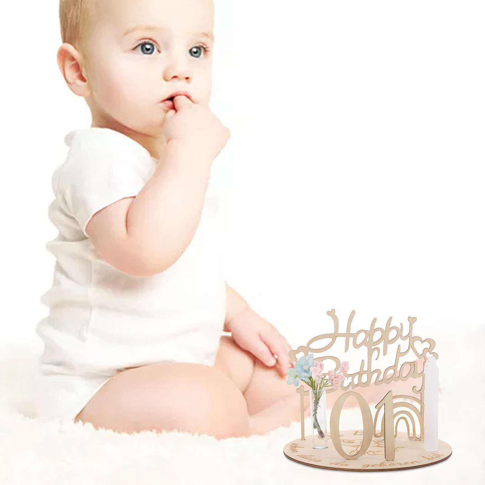 1Set Wooden Milestone Birthday - Baby Nursery Age 리뷰 및 가격