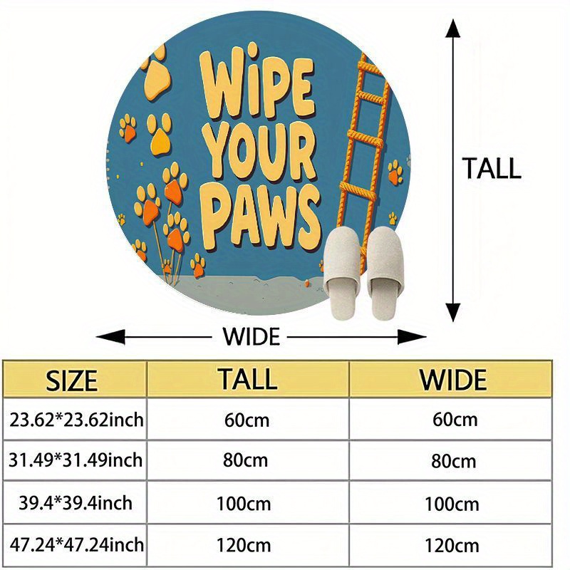 Round Paw Print Nursery Rug Cu - Baby Nursery Animal Theme 리뷰 및 가격