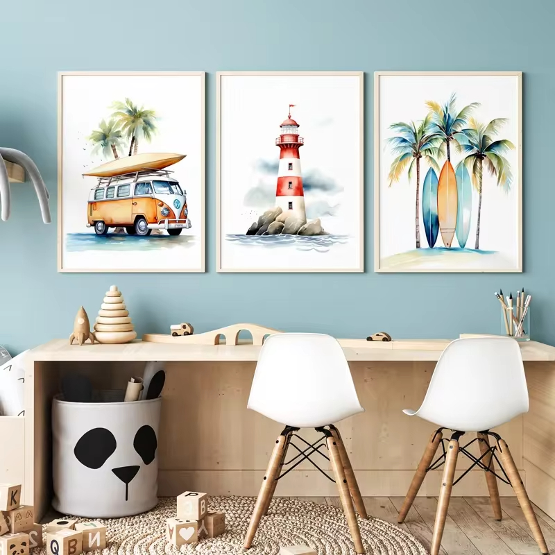 Surf Ocean Themed Nursery Beac - Baby Nursery Ocean 리뷰 및 가격