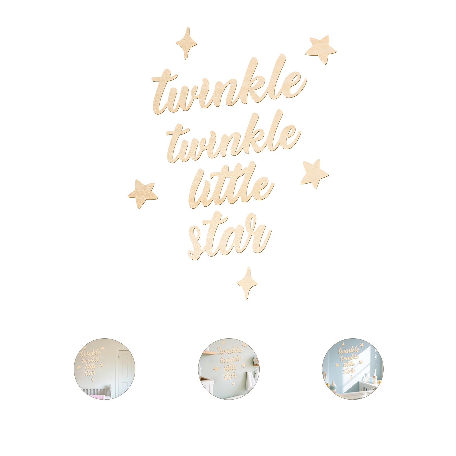 Twinkle Twinkle Little Star Wo - Baby Nursery Wall Decor 리뷰 및 가격