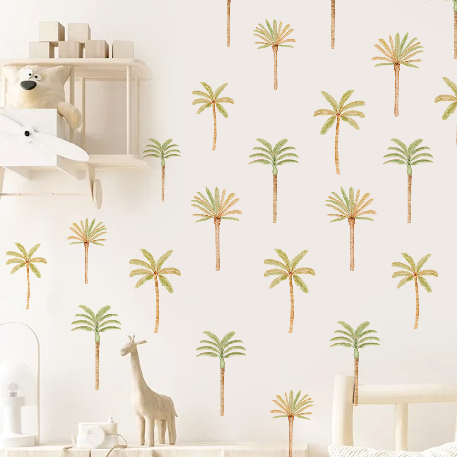 Boho Coconut Palm Tree Wall St - Baby Nursery Girl Room 리뷰 및 가격