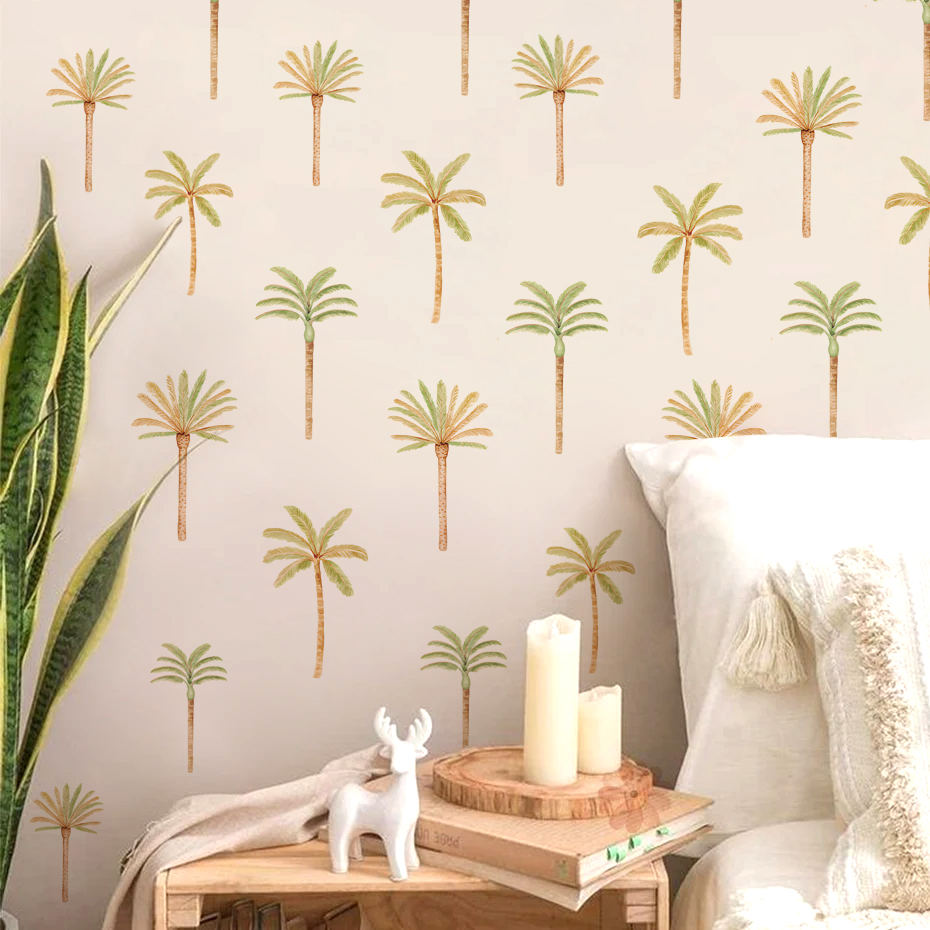 Boho Coconut Palm Tree Wall St - Baby Nursery Girl Room 리뷰 및 가격