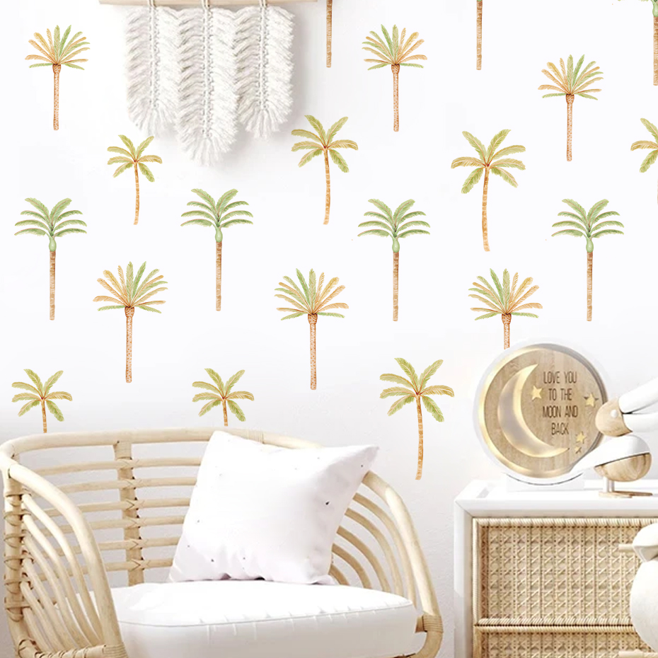 Boho Coconut Palm Tree Wall St - Baby Nursery Girl Room 리뷰 및 가격