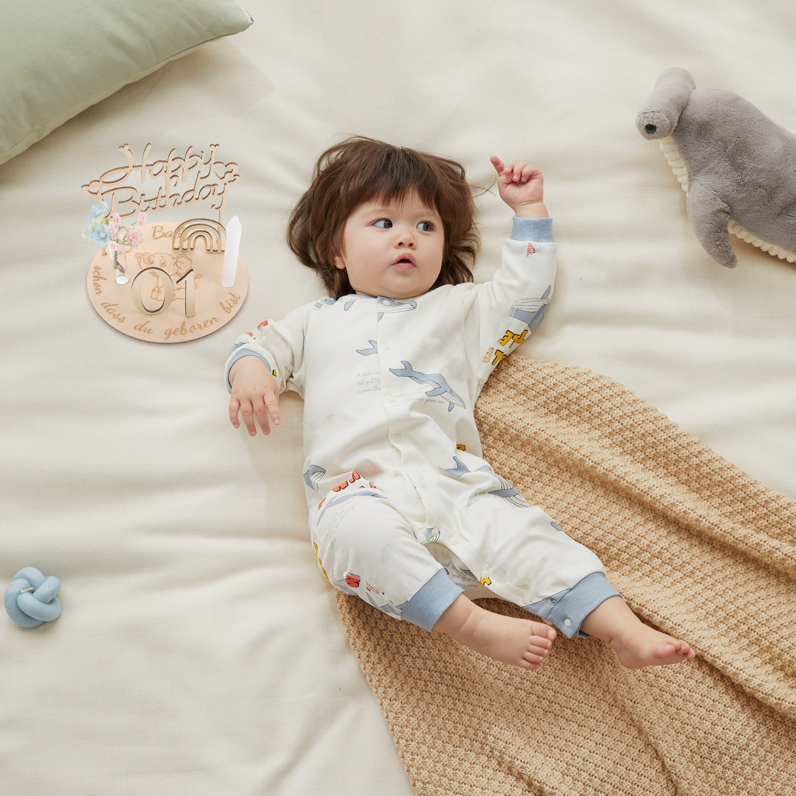 1Set DIY Wooden Baby Milestone - Baby Nursery Age 리뷰 및 가격