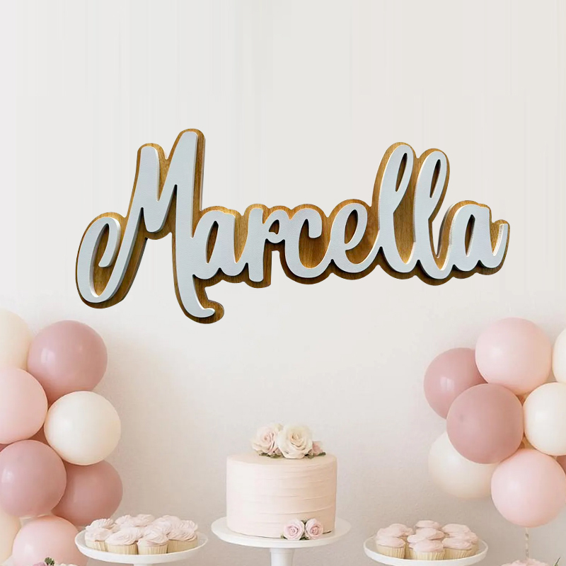 Customizable Layered Baby Name - Baby Nursery Decor Ideas 리뷰 및 가격