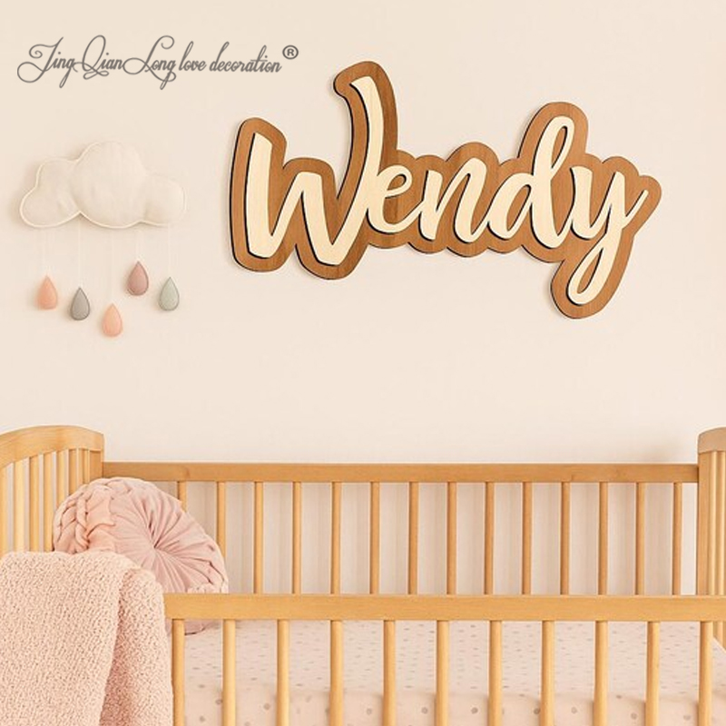 Customizable Layered Baby Name - Baby Nursery Decor Ideas 리뷰 및 가격
