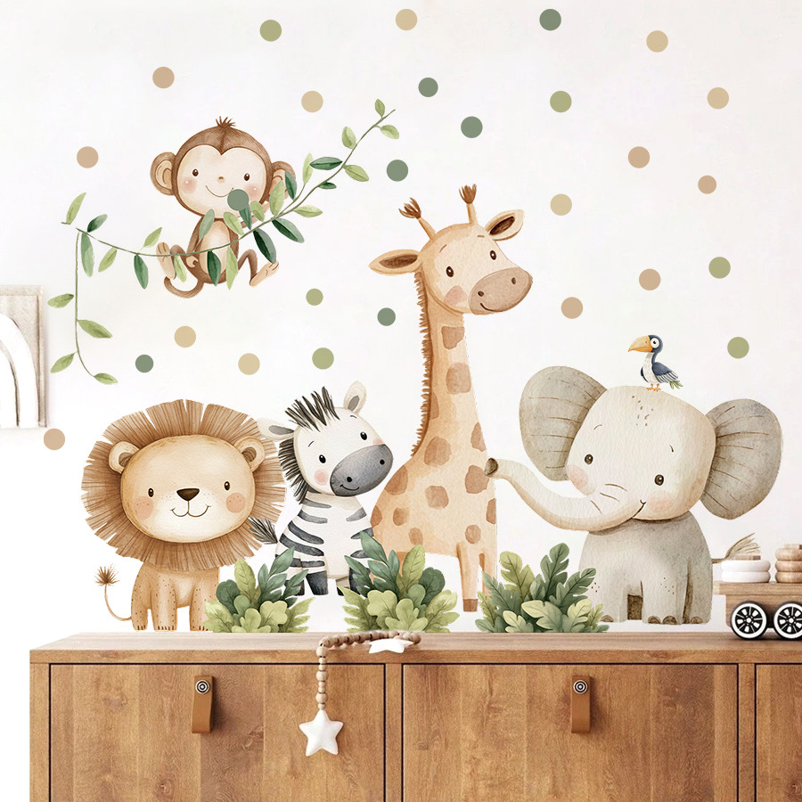 Boho Forest Animals Wall Stick - Baby Nursery Girl Room 리뷰 및 가격