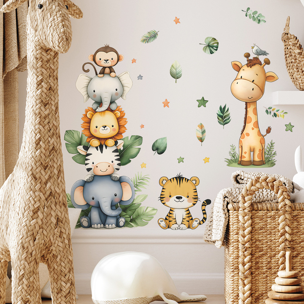Boho Forest Animals Wall Stick - Baby Nursery Girl Room 리뷰 및 가격