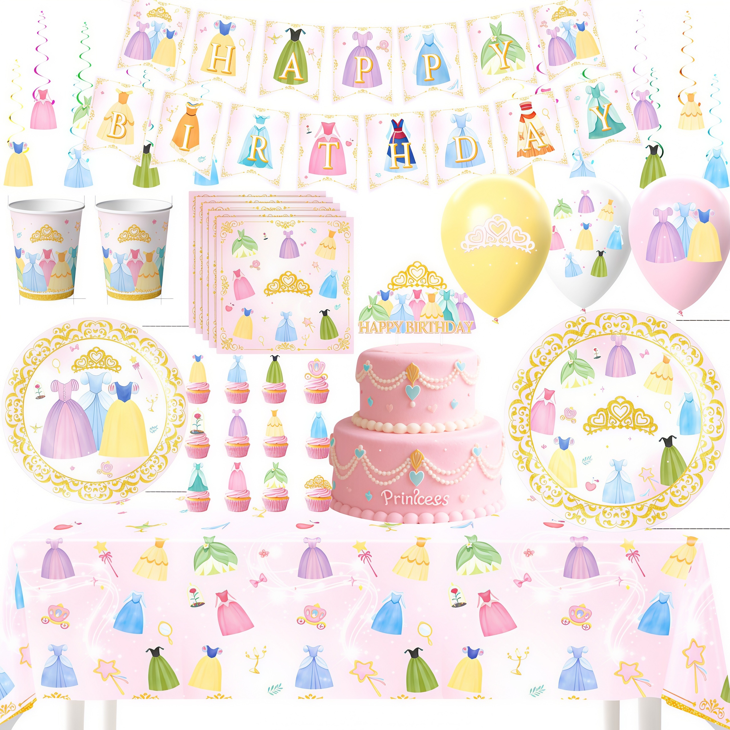 Princess Dress Girls Birthday  - Baby Nursery Girl Room 리뷰 및 가격