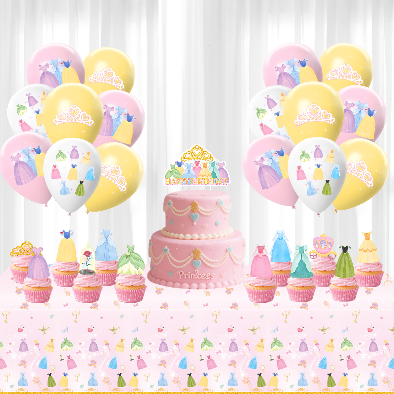 Princess Dress Girls Birthday  - Baby Nursery Girl Room 리뷰 및 가격