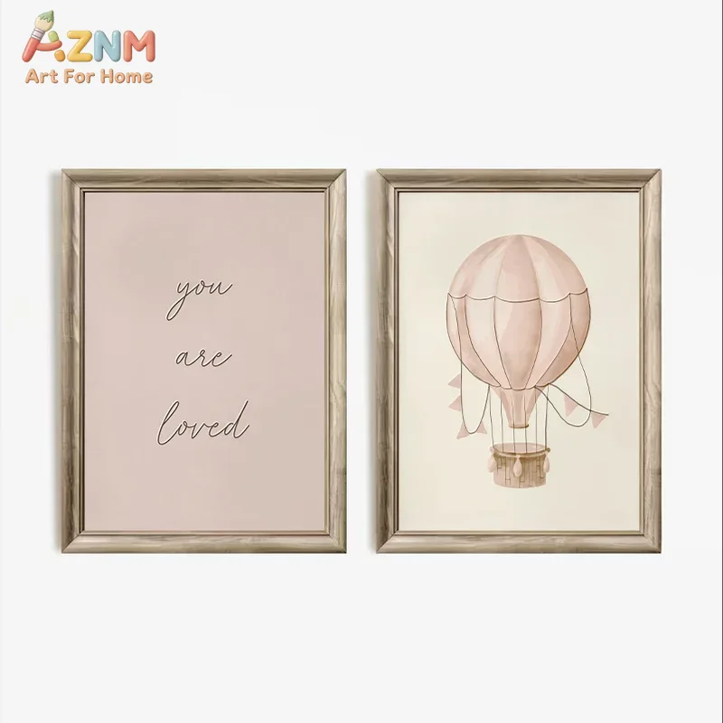 AZNM Boho Bunny Hot Air Balloo - Baby Nursery Vintage 리뷰 및 가격