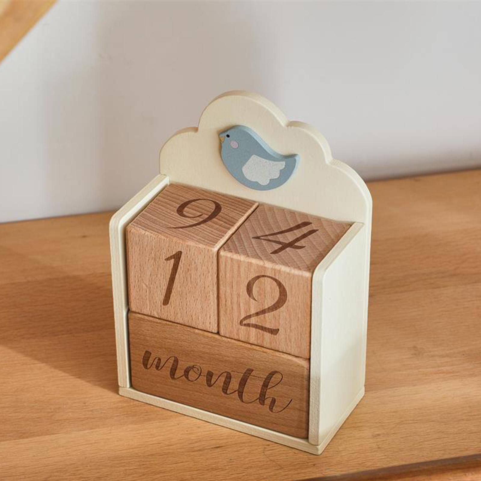 Wooden Baby Milestone Age Bloc - Baby Nursery Age 리뷰 및 가격