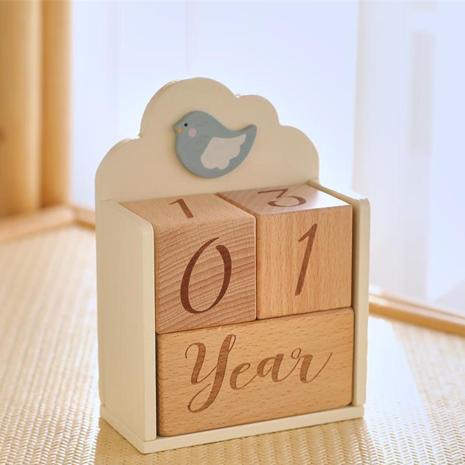 Wooden Baby Milestone Age Bloc - Baby Nursery Age 리뷰 및 가격