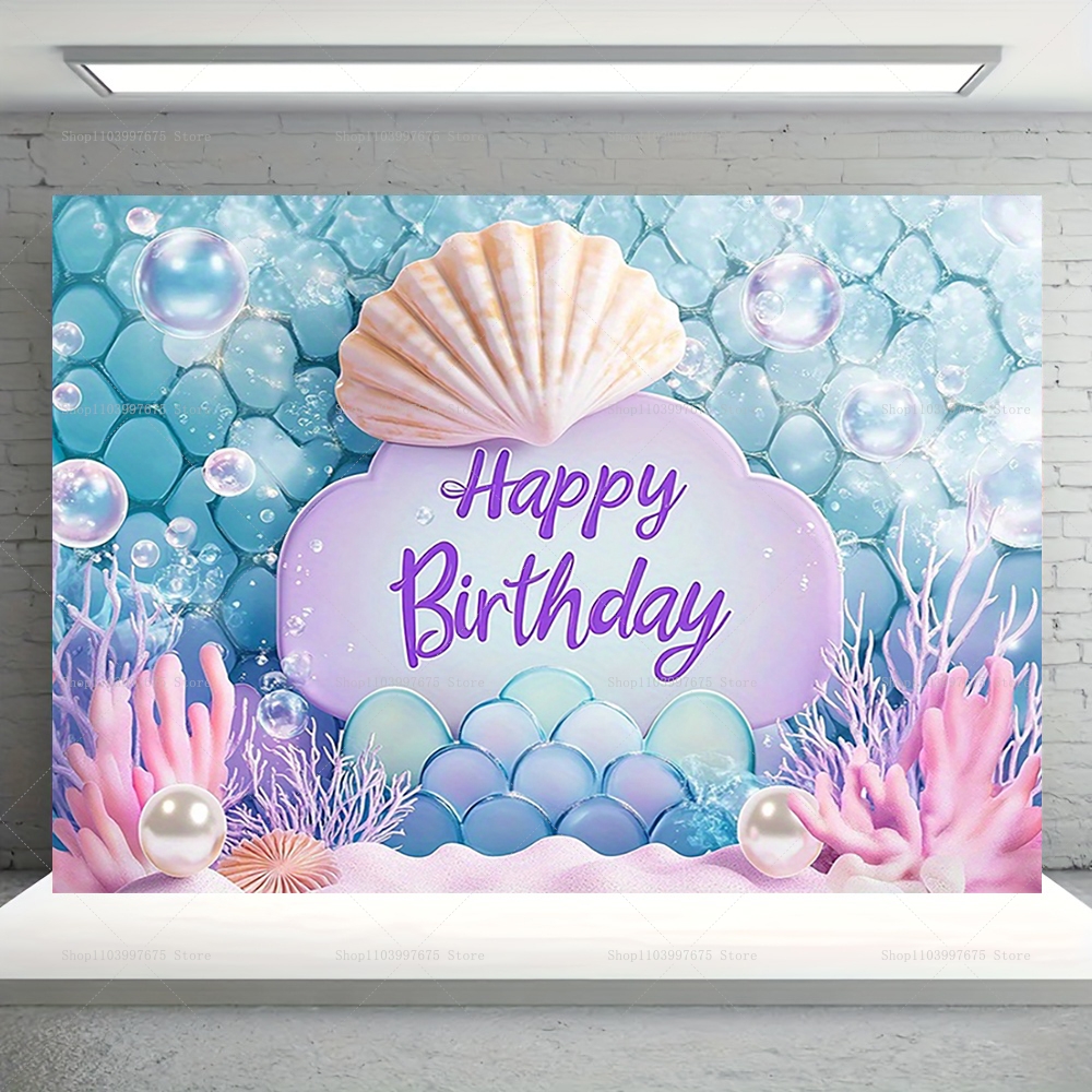 Mermaid Party Backdrops Childr - Baby Food Processor 리뷰 및 가격