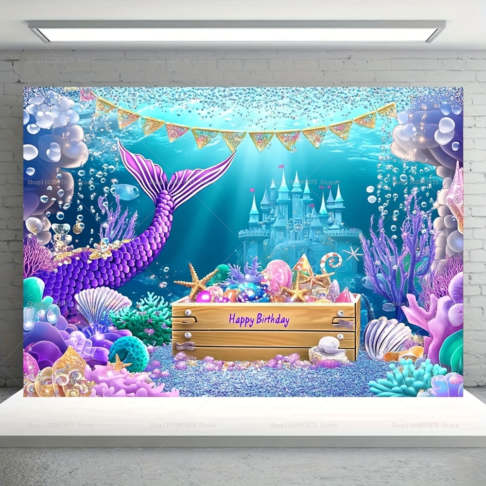 Mermaid Party Backdrops Childr - Baby Food Processor 리뷰 및 가격