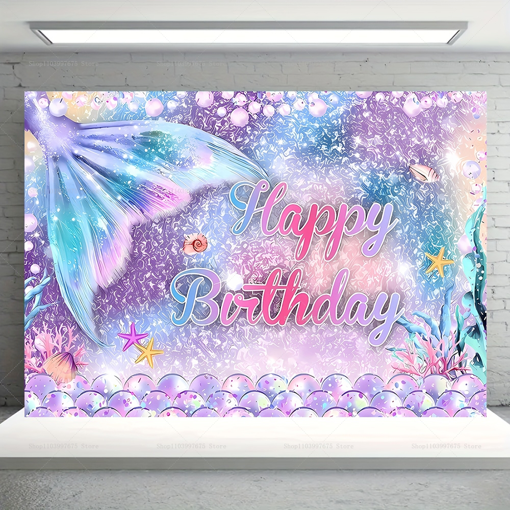 Mermaid Party Backdrops Childr - Baby Food Processor 리뷰 및 가격