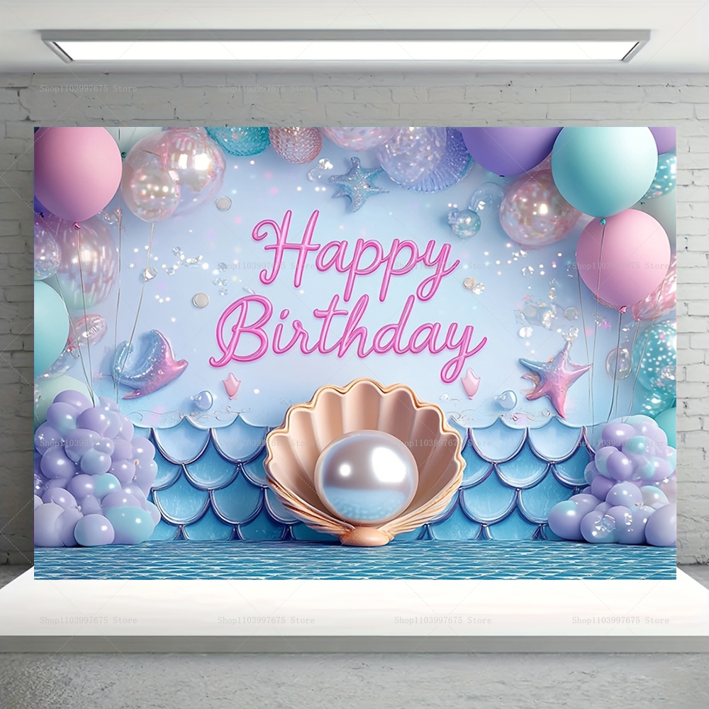 Mermaid Party Backdrops Childr - Baby Food Processor 리뷰 및 가격