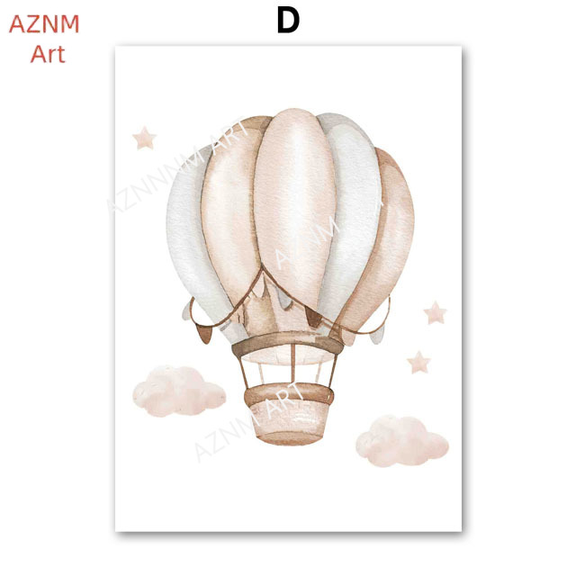 Elephant Balloon Rainbow Moon  - Baby Nursery Wall 리뷰 및 가격