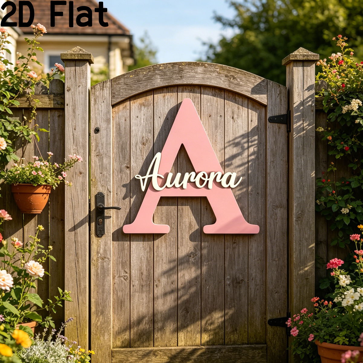 1Pc Custom Pink Alphabet A Woo - Baby Nursery Office 리뷰 및 가격