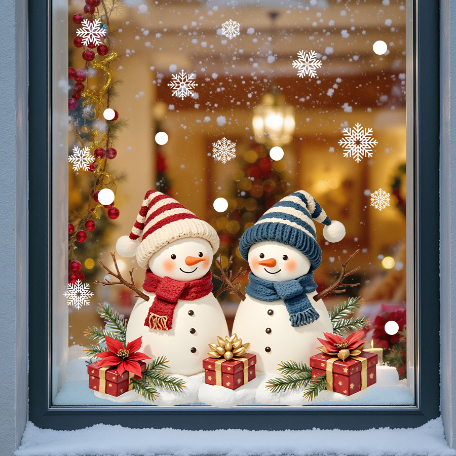 ​Christmas Window Stickers Sno - Wall Decal Nursery 리뷰 및 가격