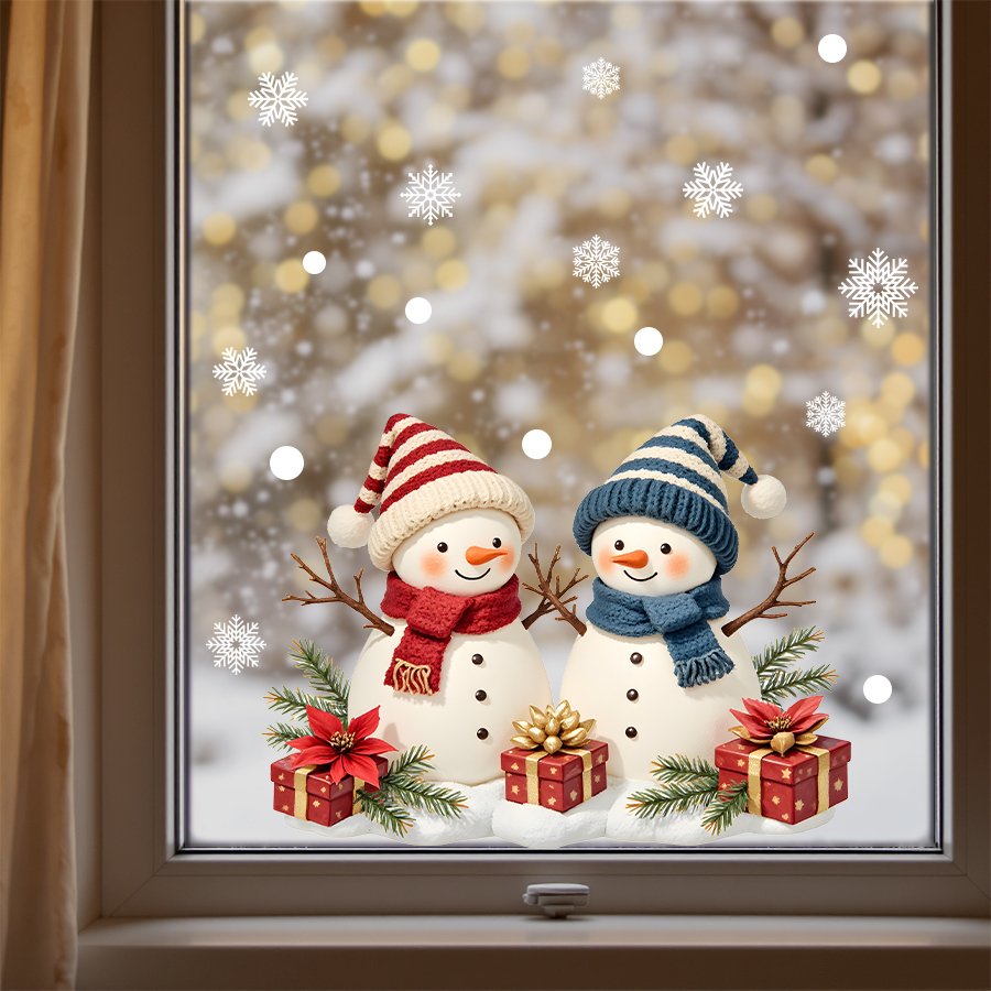​Christmas Window Stickers Sno - Wall Decal Nursery 리뷰 및 가격