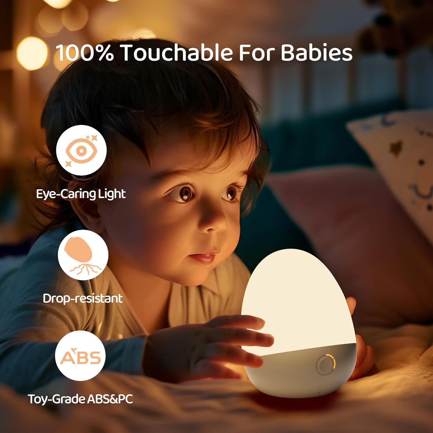 Touch Egg Night Light for Baby - Baby Nursery Egg Light 리뷰 및 가격
