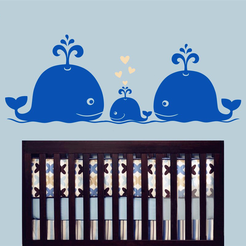 New Cute Whale Hearts Family W - Baby Nursery Vintage 리뷰 및 가격