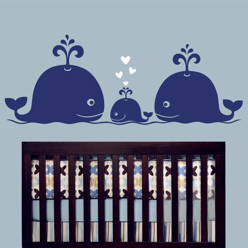 New Cute Whale Hearts Family W - Baby Nursery Vintage 리뷰 및 가격
