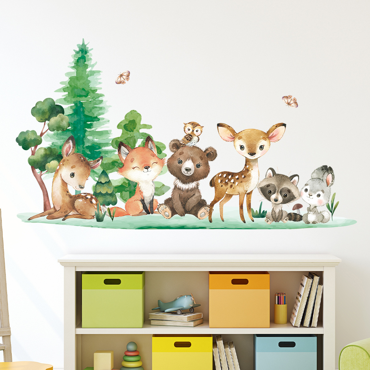Forest Animals Theme Bear Deer - Baby Nursery Animal Theme 리뷰 및 가격