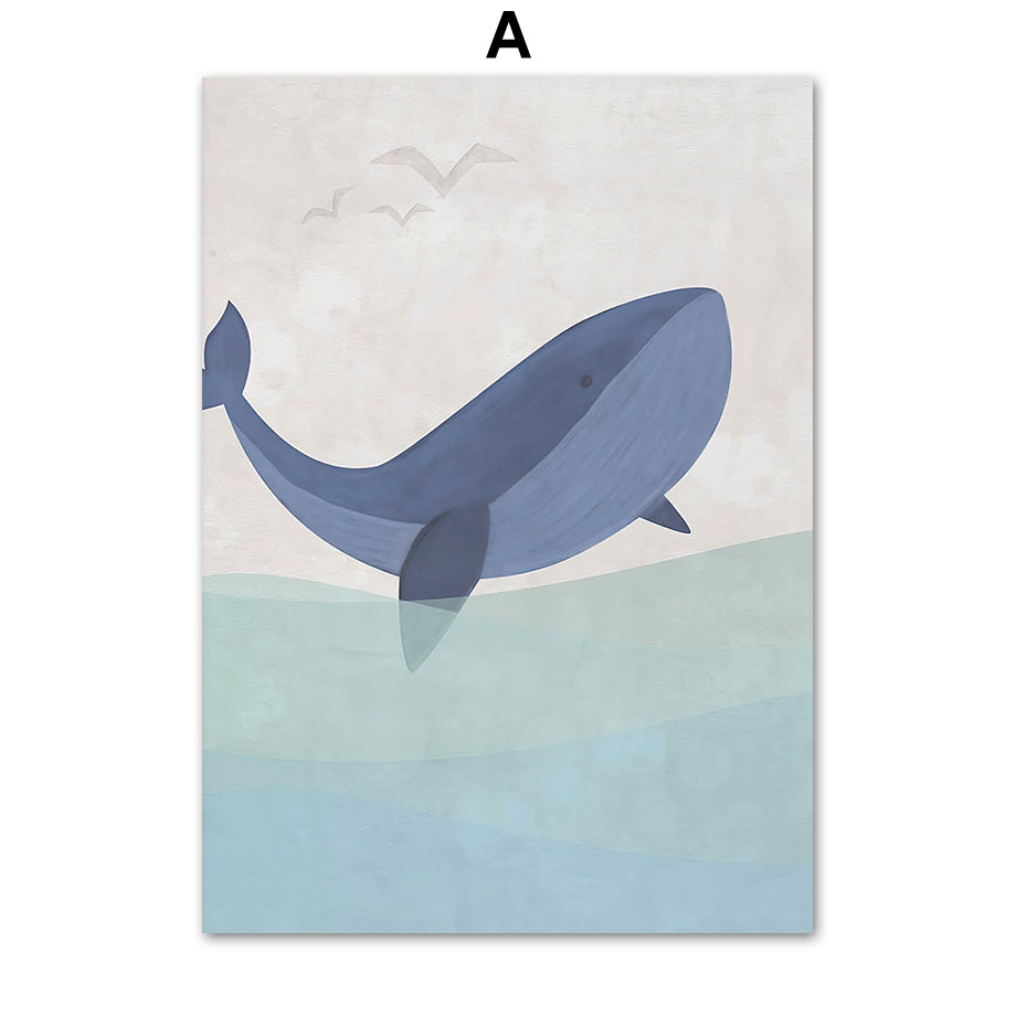 Cartoon Sea Whale Shark Sailbo - Baby Nursery Ocean 리뷰 및 가격