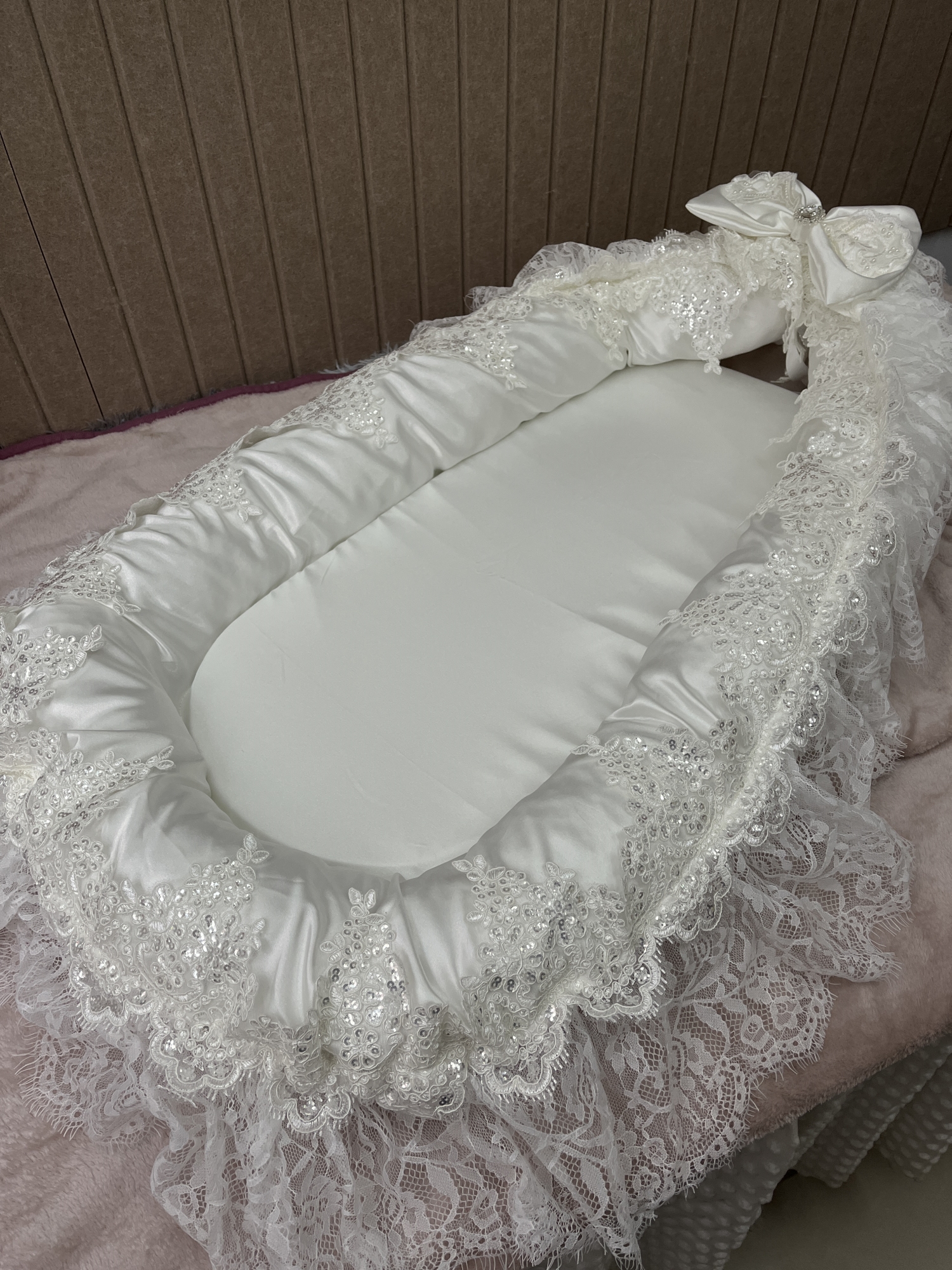 Baby Luxury Lace Crib Bedding  - Baby Nursery Sets 리뷰 및 가격