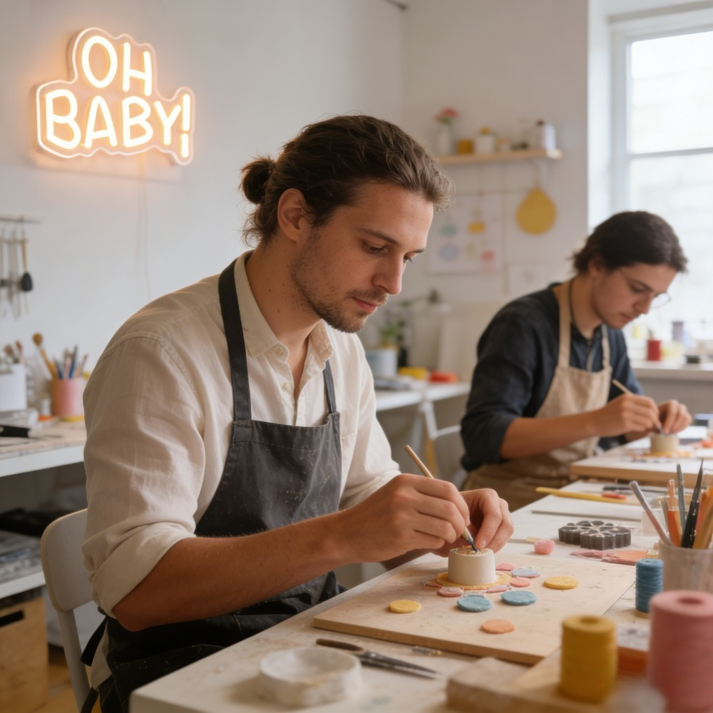 OH BABY Neon Sign for Wall Dec - Baby Nursery Art 리뷰 및 가격