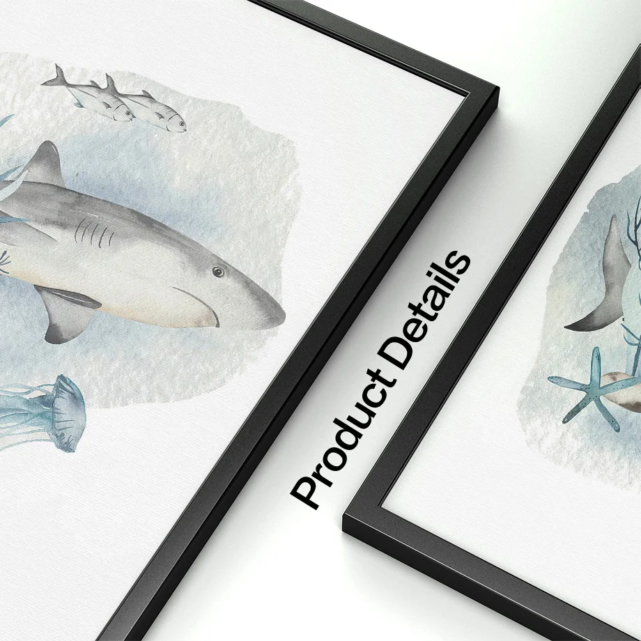 Posters And Prints Whale Fish  - Baby Nursery Ocean 리뷰 및 가격