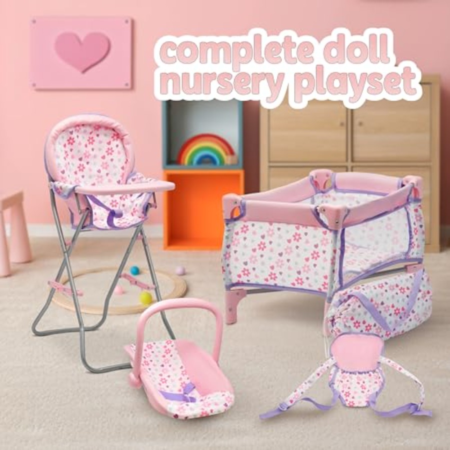 Baby Doll Nursery Playset Bed  - Baby Nursery Sets 리뷰 및 가격