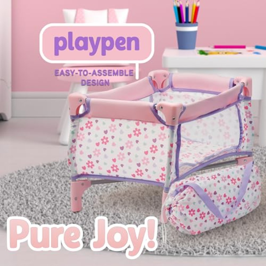 Baby Doll Nursery Playset Bed  - Baby Nursery Sets 리뷰 및 가격