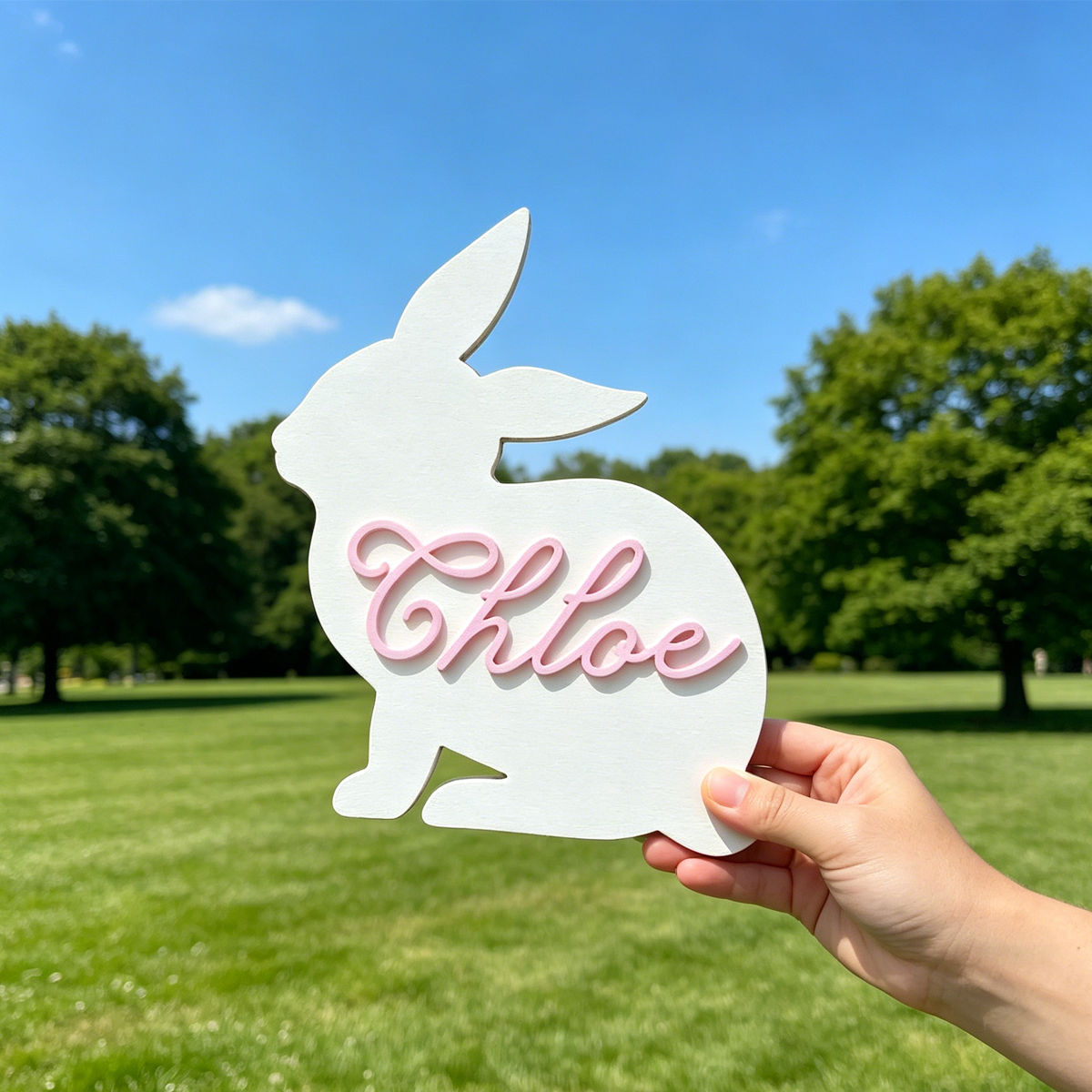 1Pc Custom Cute Bunny Name Woo - Baby Nursery Office 리뷰 및 가격