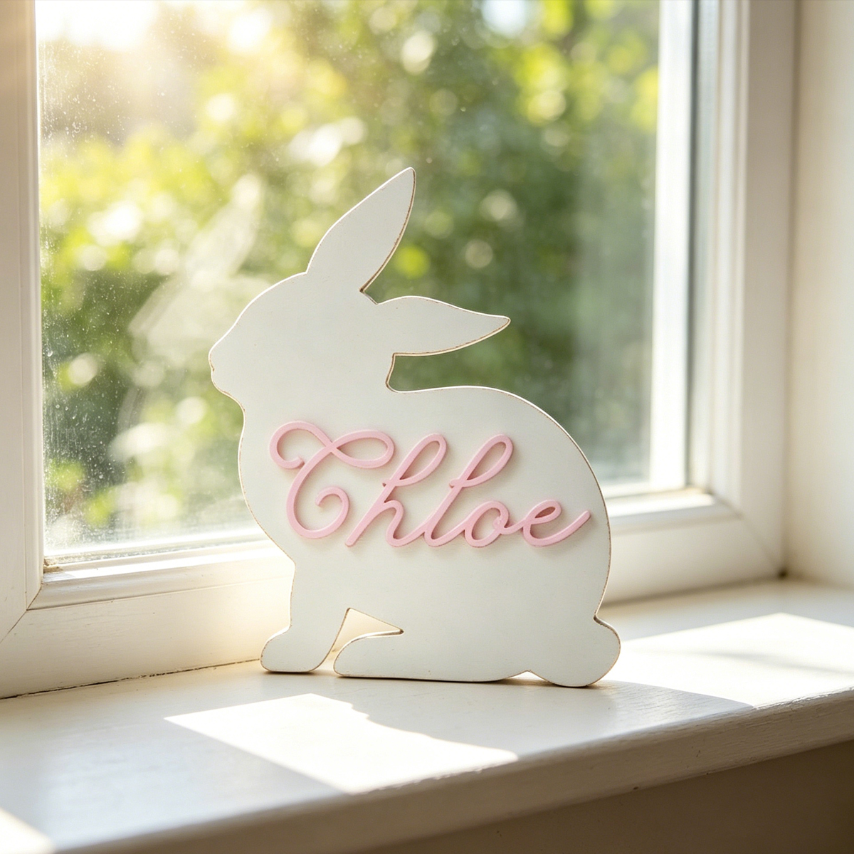 1Pc Custom Cute Bunny Name Woo - Baby Nursery Office 리뷰 및 가격
