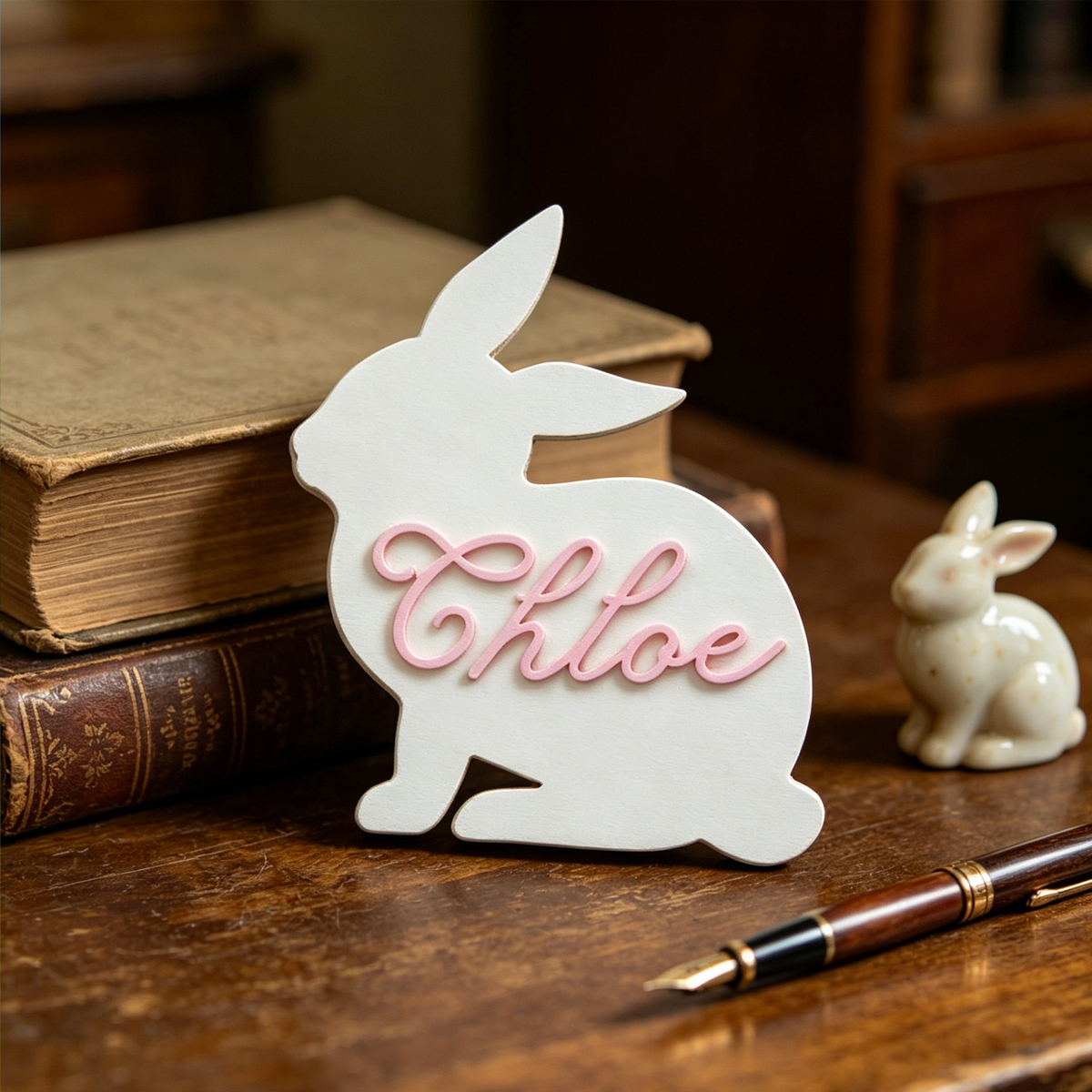 1Pc Custom Cute Bunny Name Woo - Baby Nursery Office 리뷰 및 가격