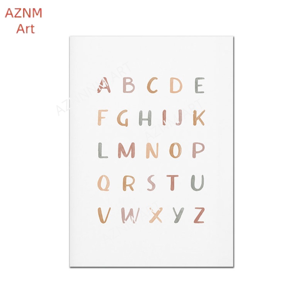 1/3PCS ，Poster Custom ABC 123  - Baby Nursery Name Wall Art 리뷰 및 가격