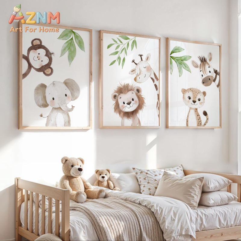 1Pc/3Pcs Safari Animal Nursery - Baby Nursery Animal Theme 리뷰 및 가격