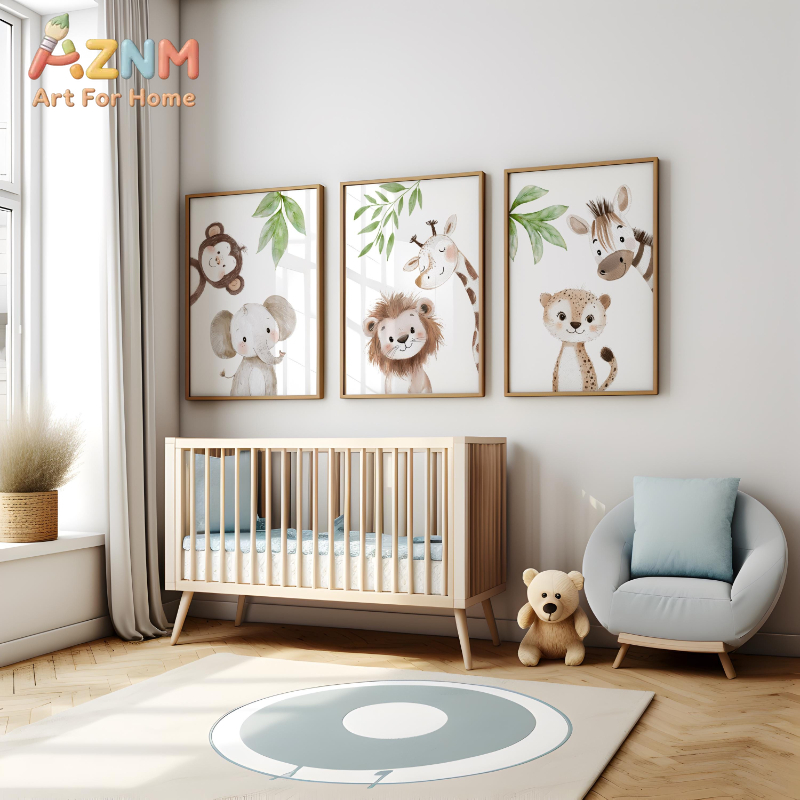 1Pc/3Pcs Safari Animal Nursery - Baby Nursery Animal Theme 리뷰 및 가격
